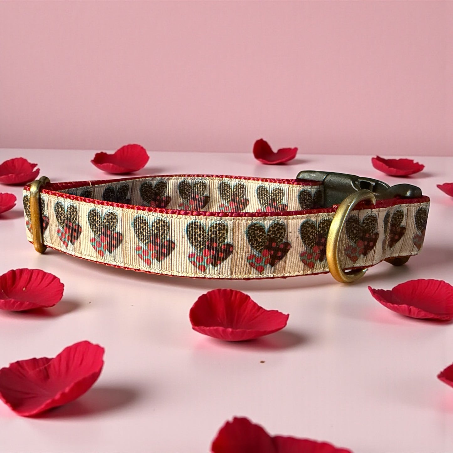 Triple Hearts Dog collars