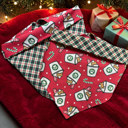 Reversible Holiday PupCup Dog Bandana