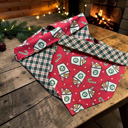 Reversible Holiday PupCup Dog Bandana
