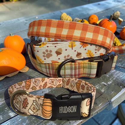 Fall Inspired Dog Collars