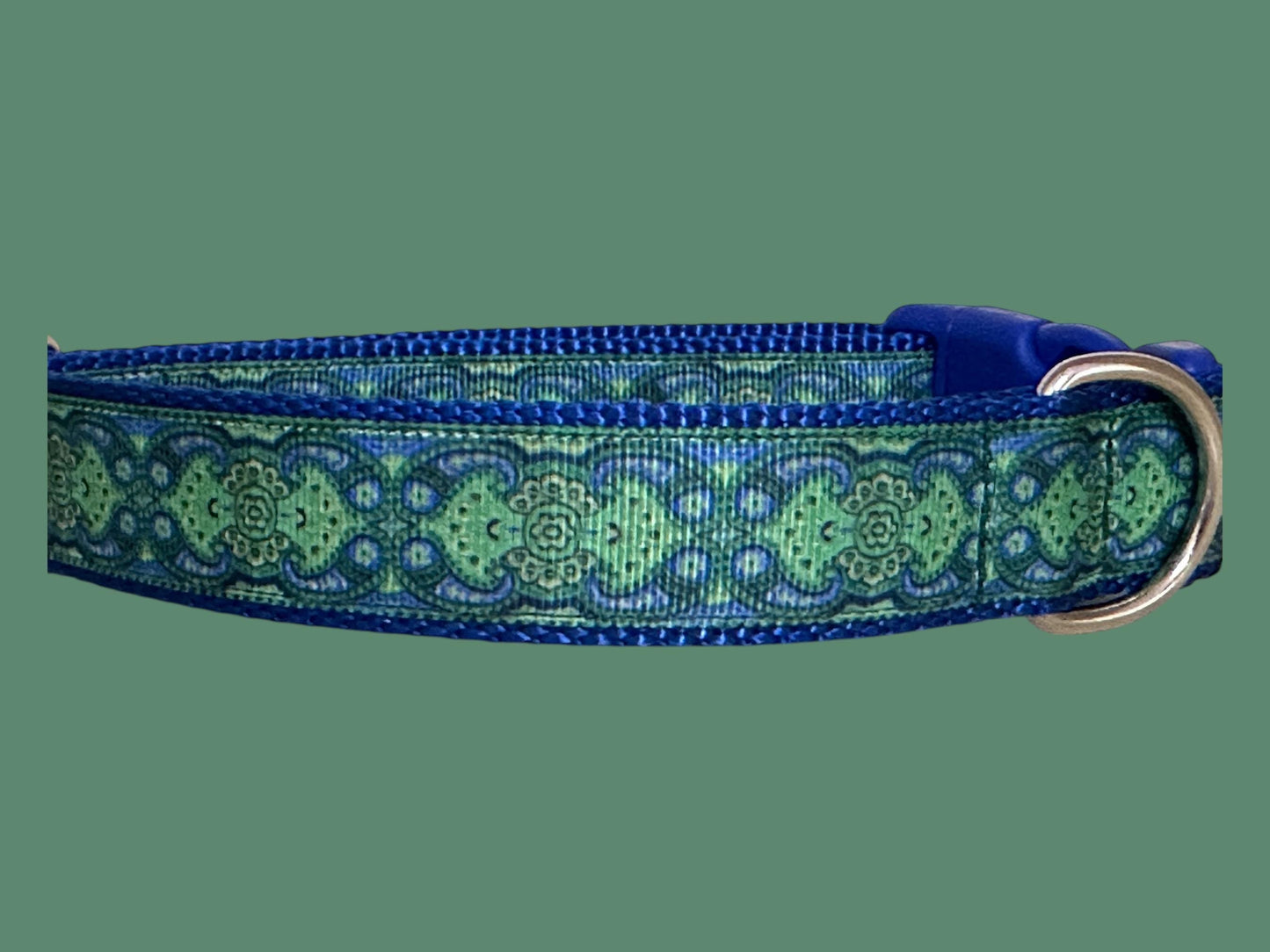 Blue and Green Doggy Collar