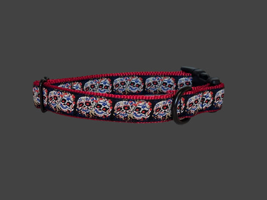Skull Art Dog Collar - Winni&Me Woofwear