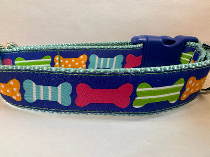 Dog Bone Collar with Optional Personalized Bone Buckle