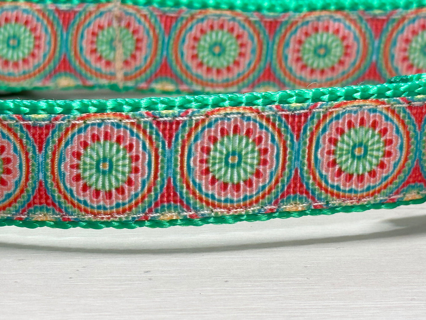 Pink & Green Mosaic Circles