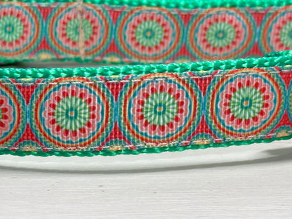 Pink & Green Mosaic Circles