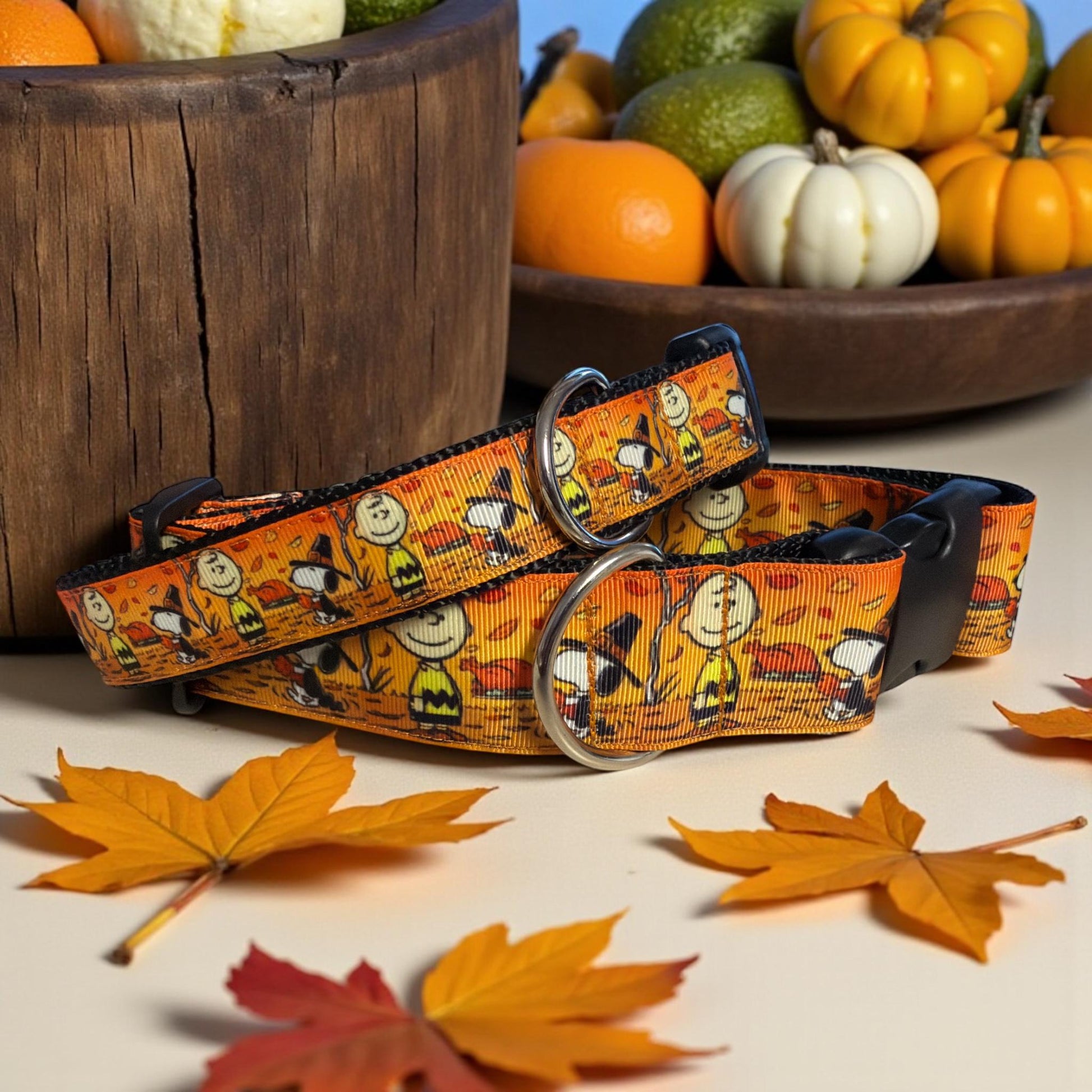 Americas Favorite Beagle Celebrates Thanksgiving - Dog Collars - Winni&Me Woofwear