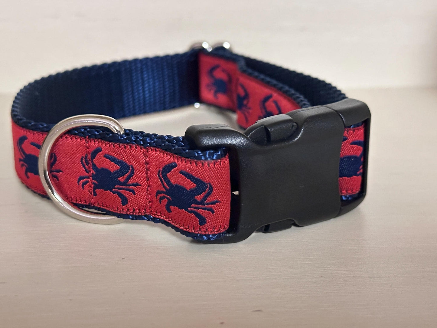 Feeling crabby dog collar, summer collar, blue crabs