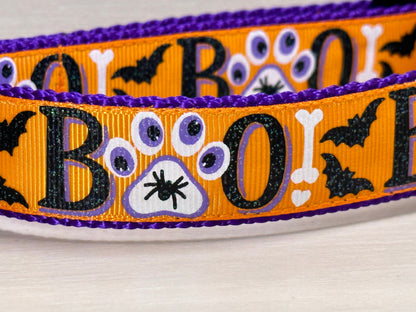 Spooky BOO Dog Collar