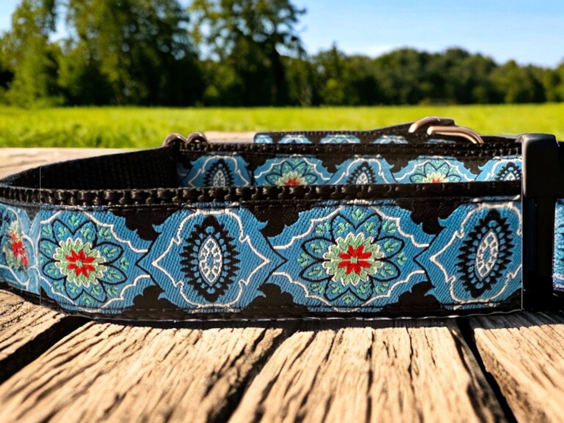 Boho Mandala Dog Collar - Dog Collars - Winni&Me Woofwear