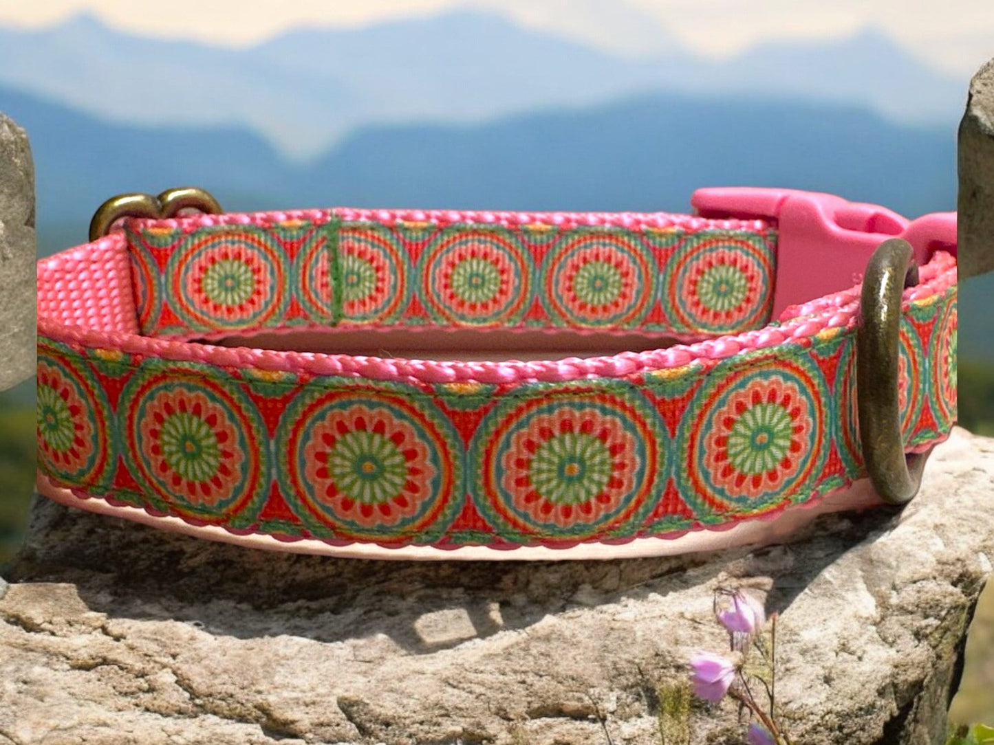 Pink & Green Mosaic Circles