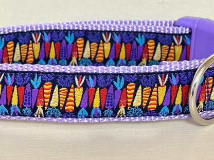 Colorful Carrots Dog Collar/Easter Collar/Spring