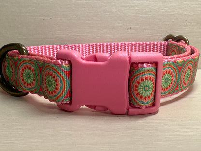 Pink & Green Mosaic Circles