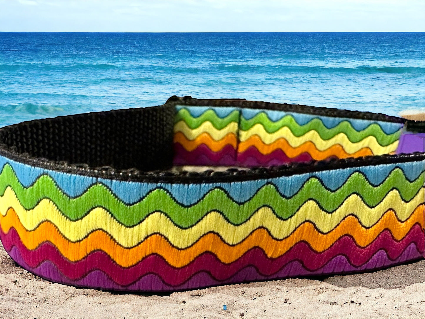 A Wave of Color Dog Collar