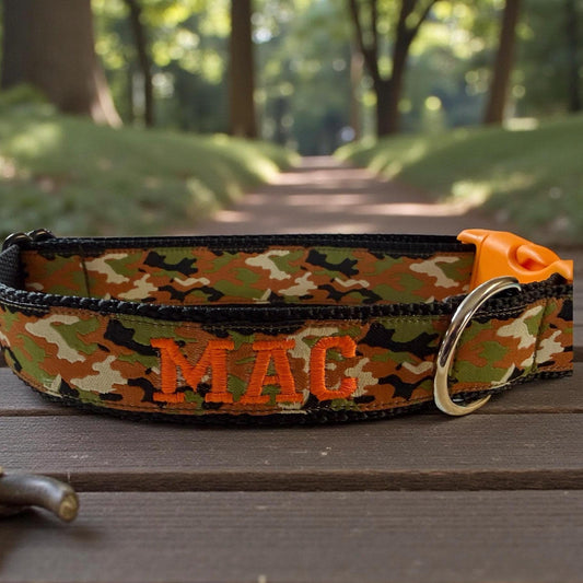 Camouflage Dog Collar - Dog Collars - Winni&Me Woofwear
