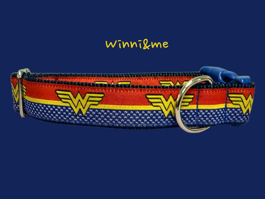 Wonder Woman Dog Collar