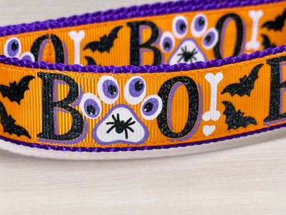 Spooky BOO Dog Collar