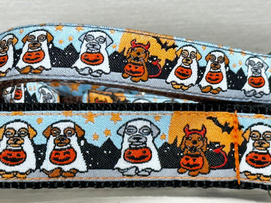 Devil Dog and Ghost dog collar - Dog Collars - Winni&Me Woofwear