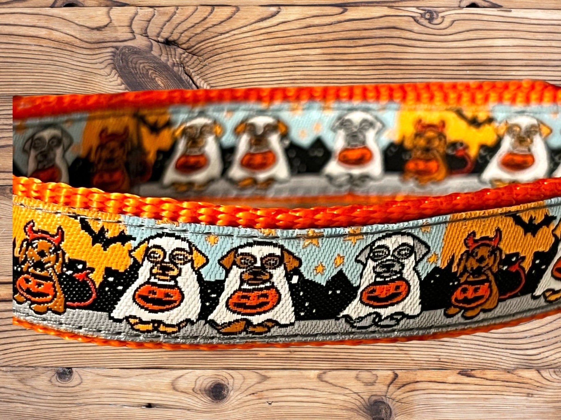 Devil Dog and Ghost dog collar - Dog Collars - Winni&Me Woofwear