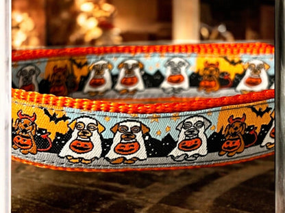 Devil Dog and Ghost dog collar - Dog Collars - Winni&Me Woofwear