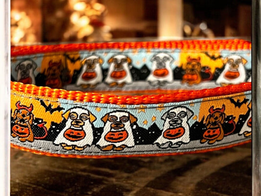 Devil Dog and Ghost dog collar - Dog Collars - Winni&Me Woofwear