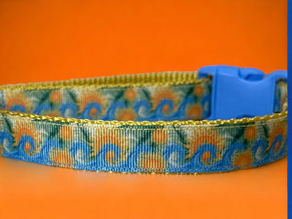 The sun and the sea dog collar - Winni&Me Woofwear