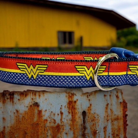 Wonder Woman Dog Collar