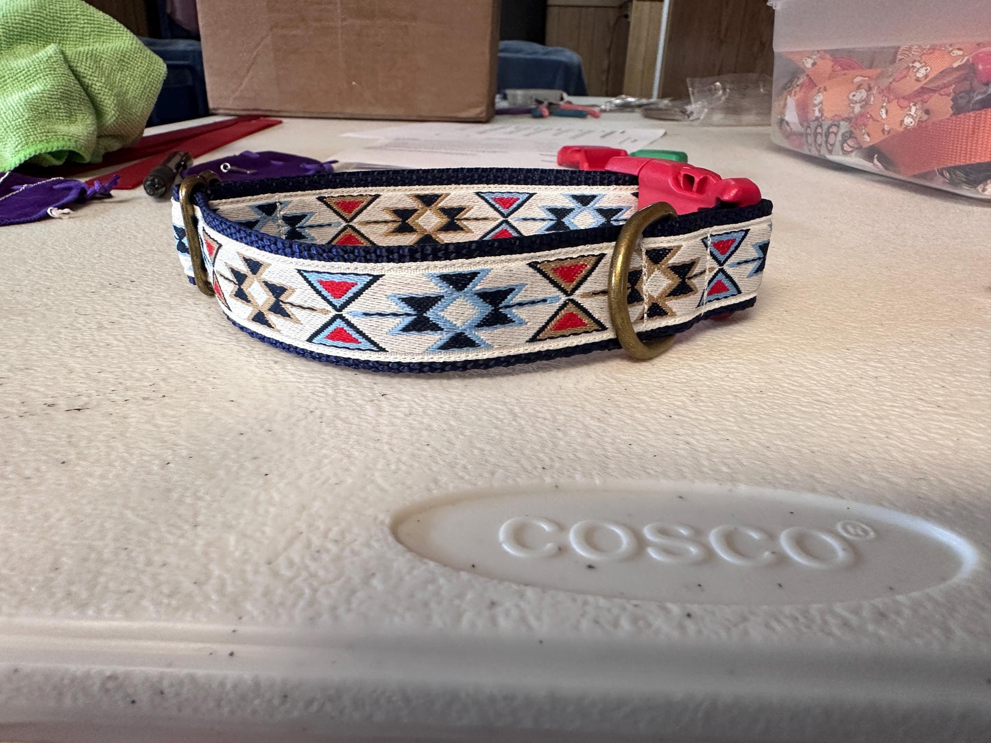 Geometric Aztec Dog Collar