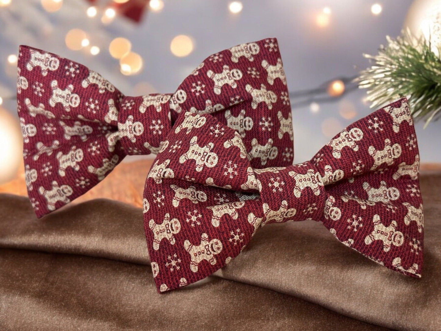 Holiday Bow Ties - Dog Bow Ties - Winni&Me Woofwear