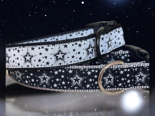 Stary Night Wide Dog Collar/1.5 inch Collar - Winni&Me Woofwear