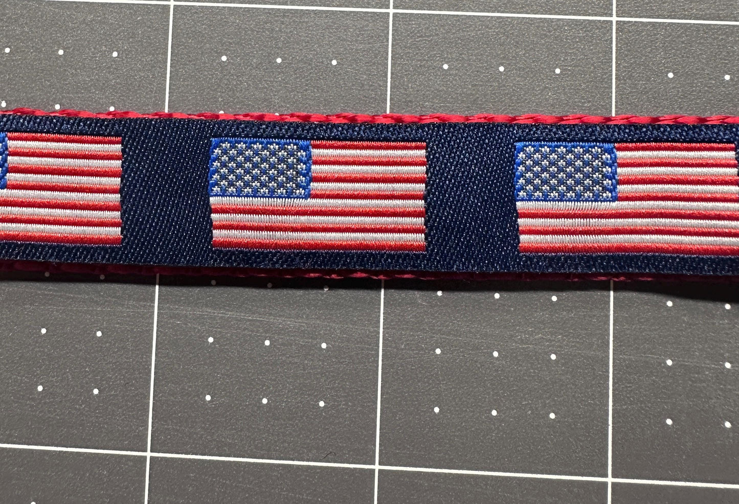 American Flag/Patriotic Dog Collar Red White and Blue - Winni&Me Woofwear