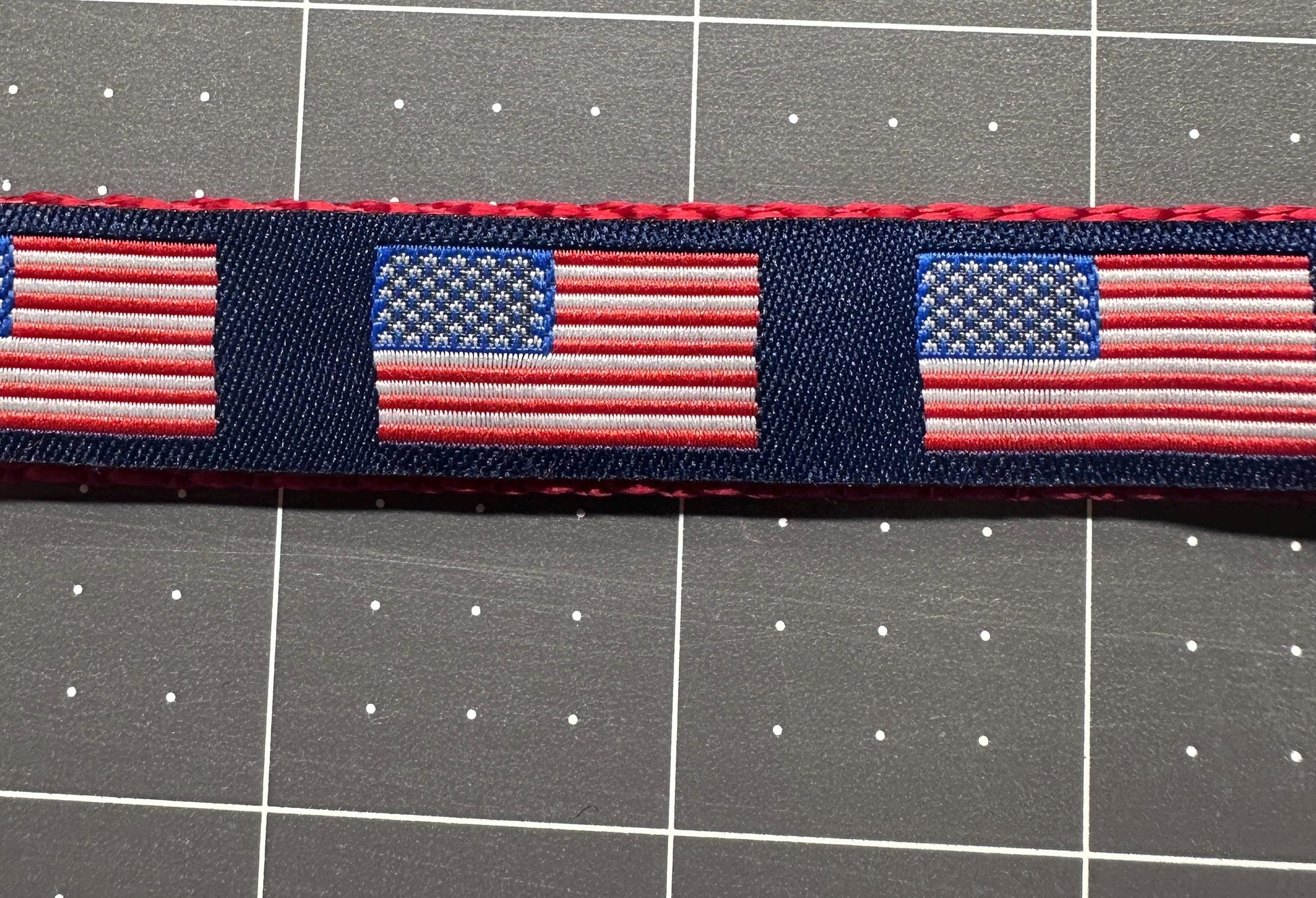 American Flag/Patriotic Dog Collar Red White and Blue - Winni&Me Woofwear