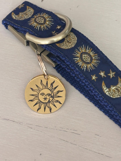 Celestial Moon Dog Collar & Leash Set - Winni&Me Woofwear