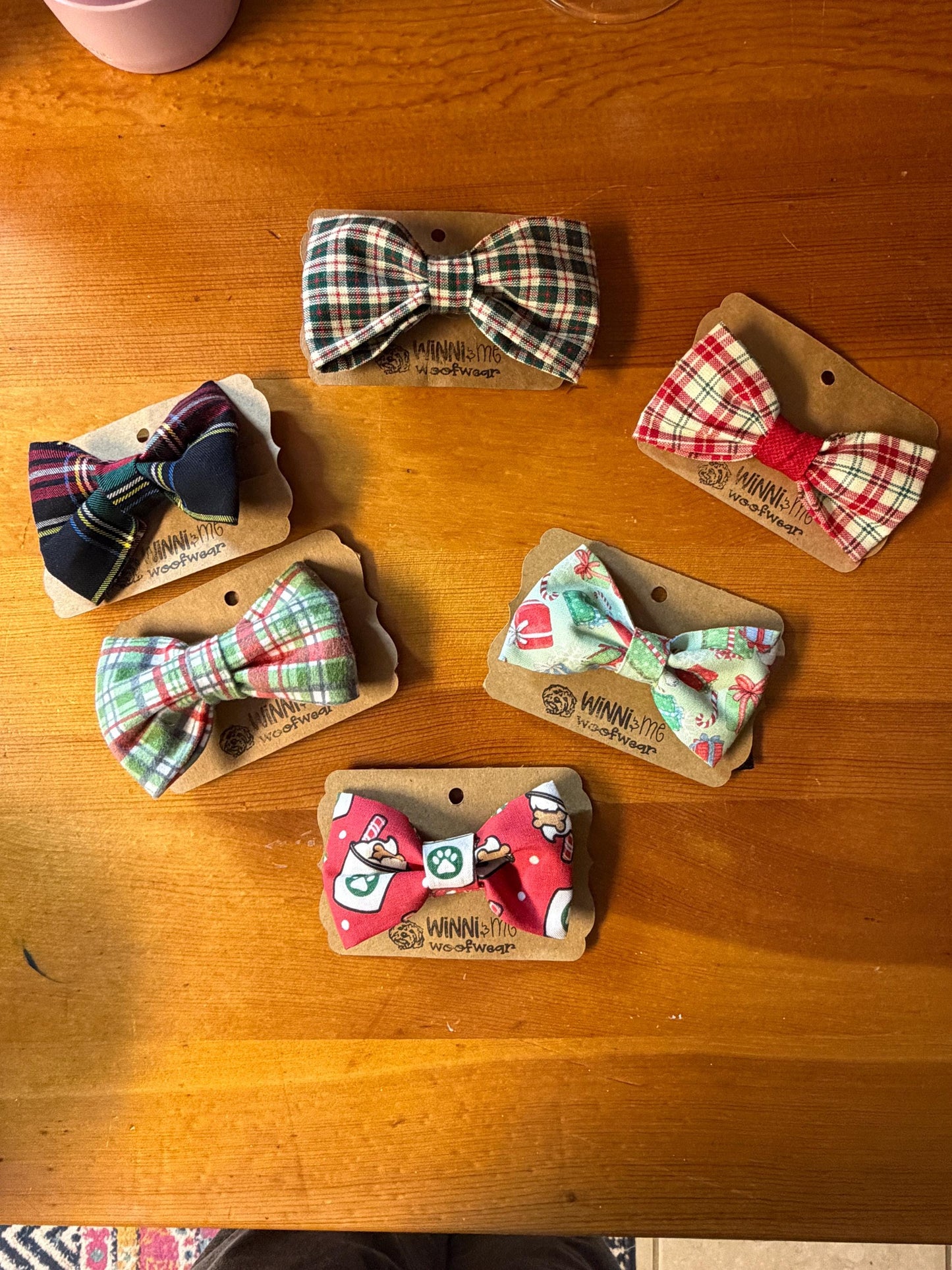 Christmas Bow Ties/Dog Collar Bow Tie - Winni&Me Woofwear