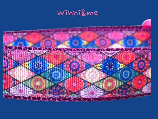 Kaleidoscope Dog Collar - Dog Collars - Winni&Me Woofwear