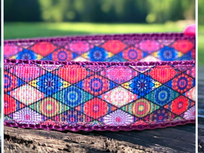 Kaleidoscope Dog Collar - Dog Collars - Winni&Me Woofwear