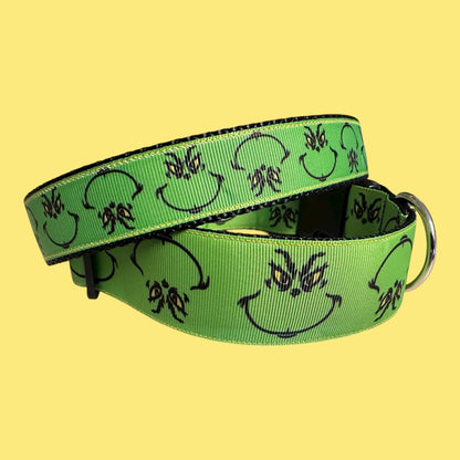 Mr Grinch Christmas Dog Collar - Dog Collars - Winni&Me Woofwear