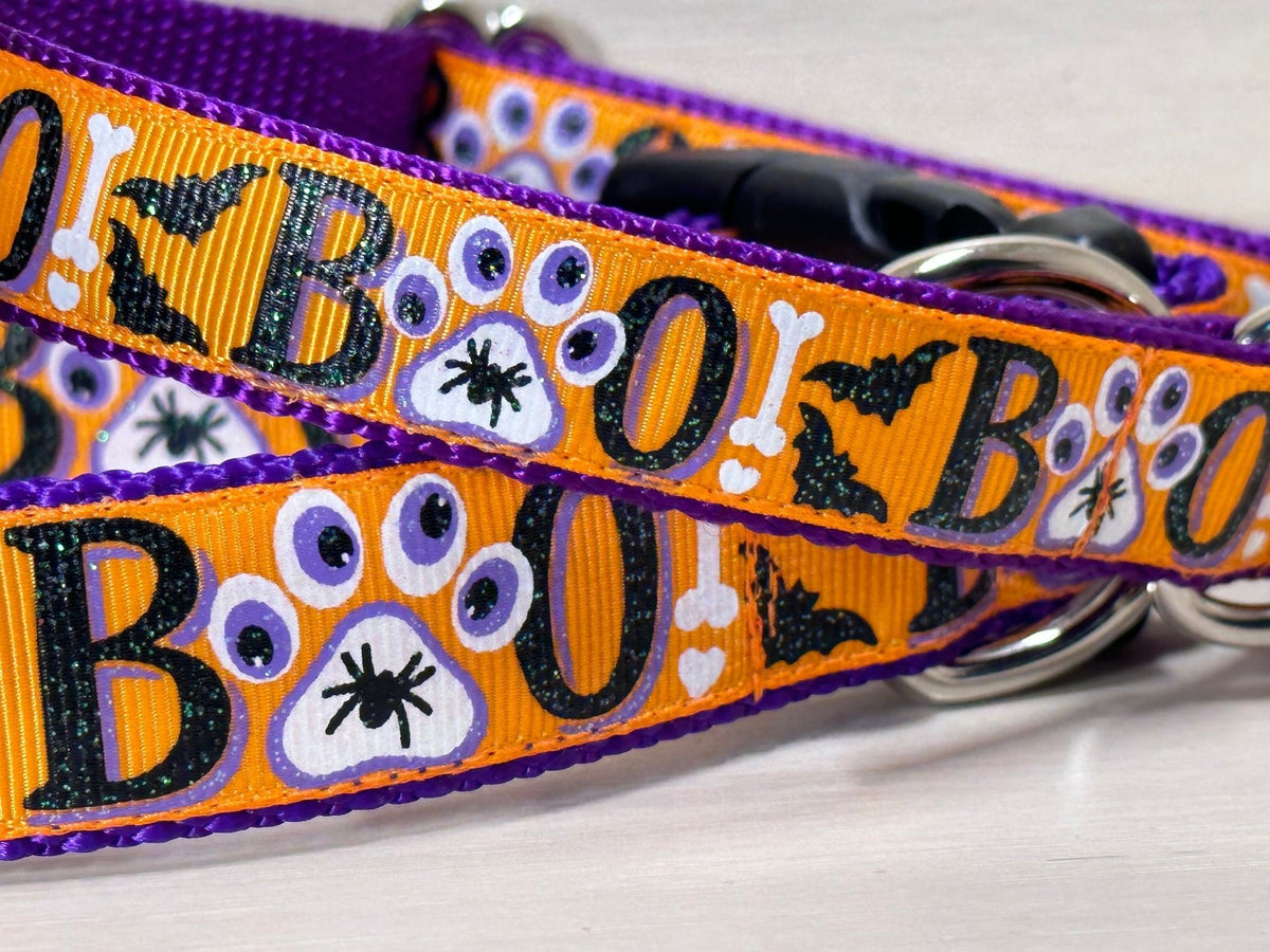Spooky BOO Dog Collar - Winni&Me Woofwear
