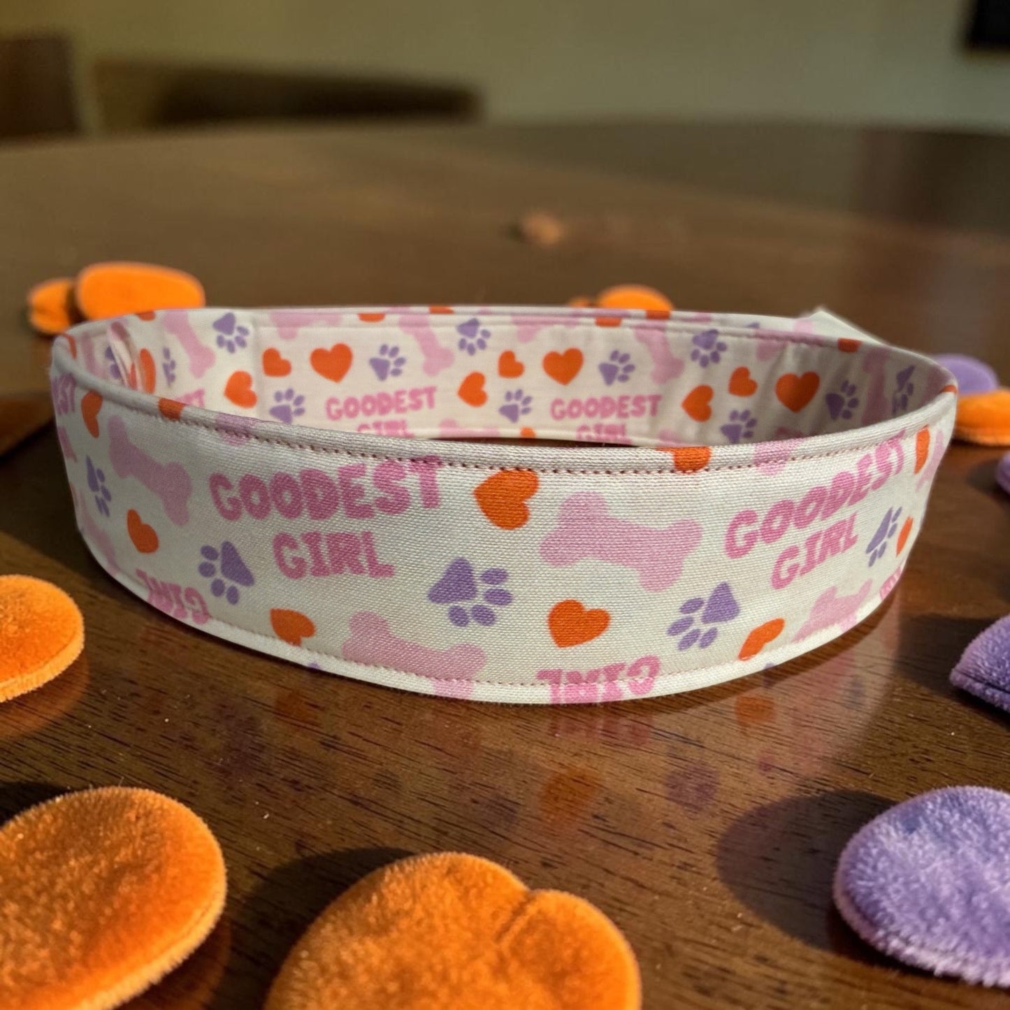 The Goodest Girl 100% Cotton Dog Collar - Dog Collars - Winni&Me Woofwear