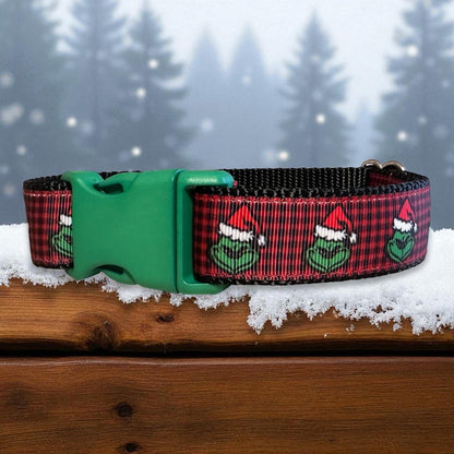 The Grinch Christmas Dog Collar - Dog Collars - Winni&Me Woofwear